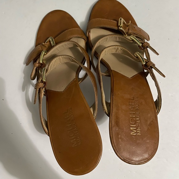 Michael kors brown open toes heels size 6 1/2 - Picture 4 of 6